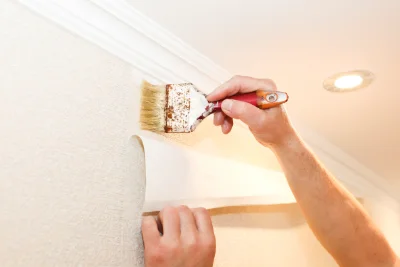 Pose de papier peint à Orion — revêtements muraux et toiles de verre